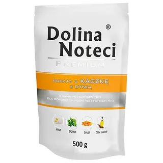 DOLINA NOTECI Premium bogata w kaczkę z dynią - mokra karma dla psa - 500 g