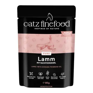catz finefood Pure Pouch 8 x 85 g - No. 111, jagnięcina