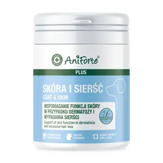 ANIFORTE Skóra i sierść - suplementy dla psa - 90 tabletek