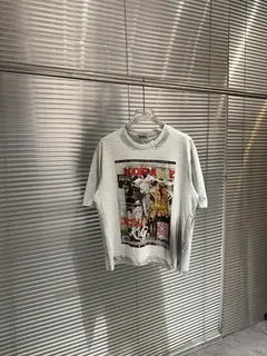 2026ss KPOP Poster Printed Vintage Dirty-dyed Hand-painted Washed Women Men T shirts tees Hiphop Casual T shirt Loose Top