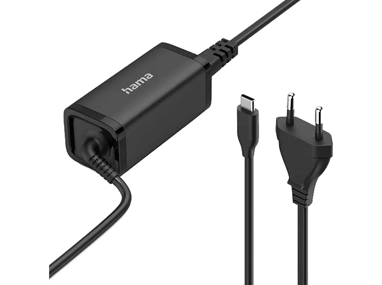 Zasilacz do laptopa HAMA USB-C PD 5-20V/65W Czarny