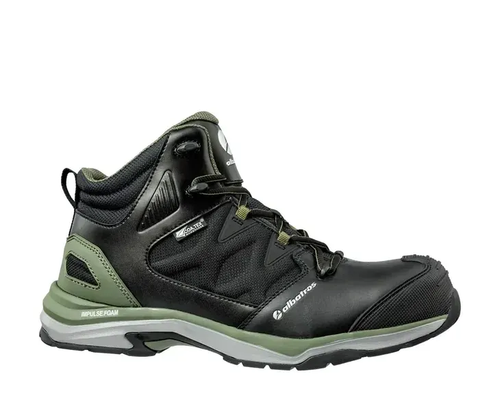 Buty robocze BHP Wysokie Nieprzemakalne Albatros Ultratrail S3 Zielony 44