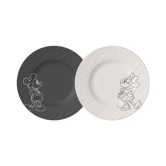 Villeroy &amp; Boch Manufacture Mickey Mouse Talerz śniadaniowy / deserowy, 2 x 21,7 cm