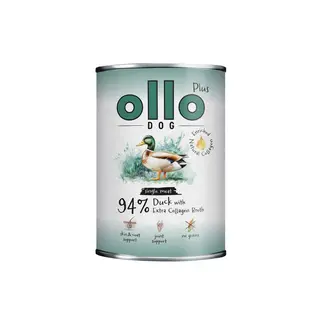 OLLO Plus Kolagen Mono Kaczka - mokra karma dla psa - 400g