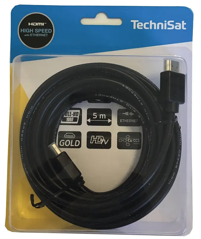 Kabel HDMI TechniSat 5m High Speed 0005/7851