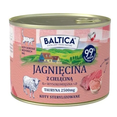 BALTICA Smaki regionów Jagnięcina z cielęciną - mokra karma dla kota - 185g