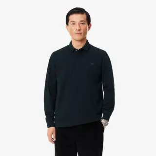 Lacoste Elastyczna Koszulka Polo Paris Regular Fit I Piqué Zielona Męskie Zielony