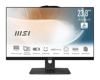MSI Komputer All-in-One Modern AM242P 1M-2088XEU/nOS/Intel Core5 120U/16GB/512SSD/UMA/23.8/Czarny