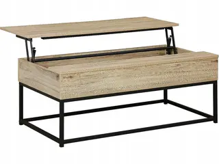 Industrialny Stolik kawowy sweeek Loft 100x55x40,5cm Podnoszony blat