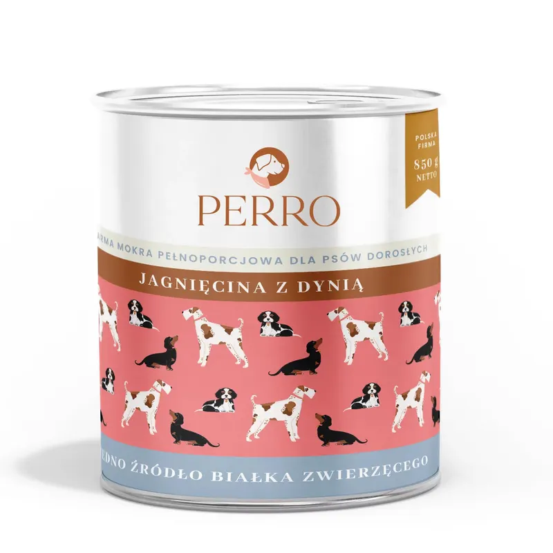 PERRO Jagnięcina z dynią Mono - mokra karma dla psa - 800g