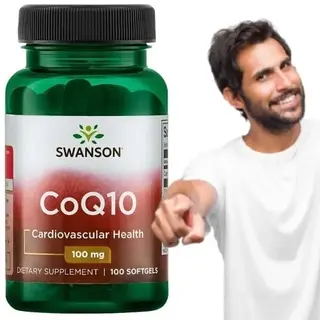 KOENZYM Q10 skóra serce Swanson Koenzym Q10 100mg 100 kapsułek miękkich