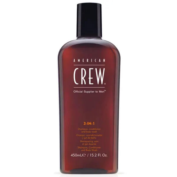 American Crew 3 in 1 Szampon, Odżywka i Żel pod Prysznic dla Mężczyzn 450ml