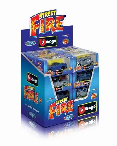 BBurago, samochód Skala 1:43 Seria Street Fire Blue