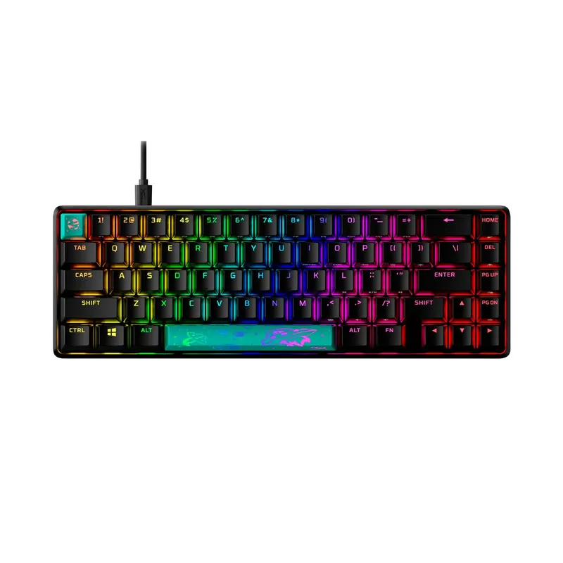 HyperX Alloy Origins 65 – mechaniczna klawiatura dla graczy – HX Aqua (układ US)