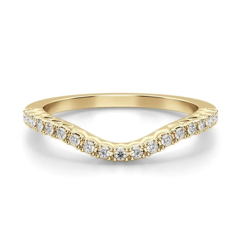 Obrączka Ślubna Angelix Laboratoryjny Diament 585 Żółte Złoto (14K)