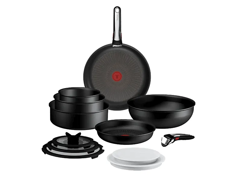 Zestaw garnków i patelni TEFAL P0009753 Czarny