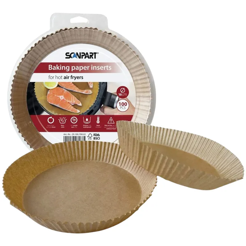 Wkłady papierowe do frytkownic Scanpart 16 cm 100 szt.