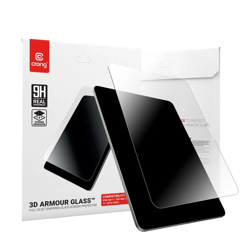 CRONG Szkło hartowane 3D Armour Glass - iPad Air 11 M4 2026 M3 2025 iPad Air 11 M2 2024 iPad Pro 11 2022-2018