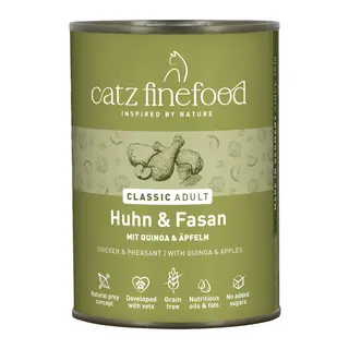 Korzystny pakiet catz finefood, 12 x 400 g - Kurczak z mięsem z bażanta