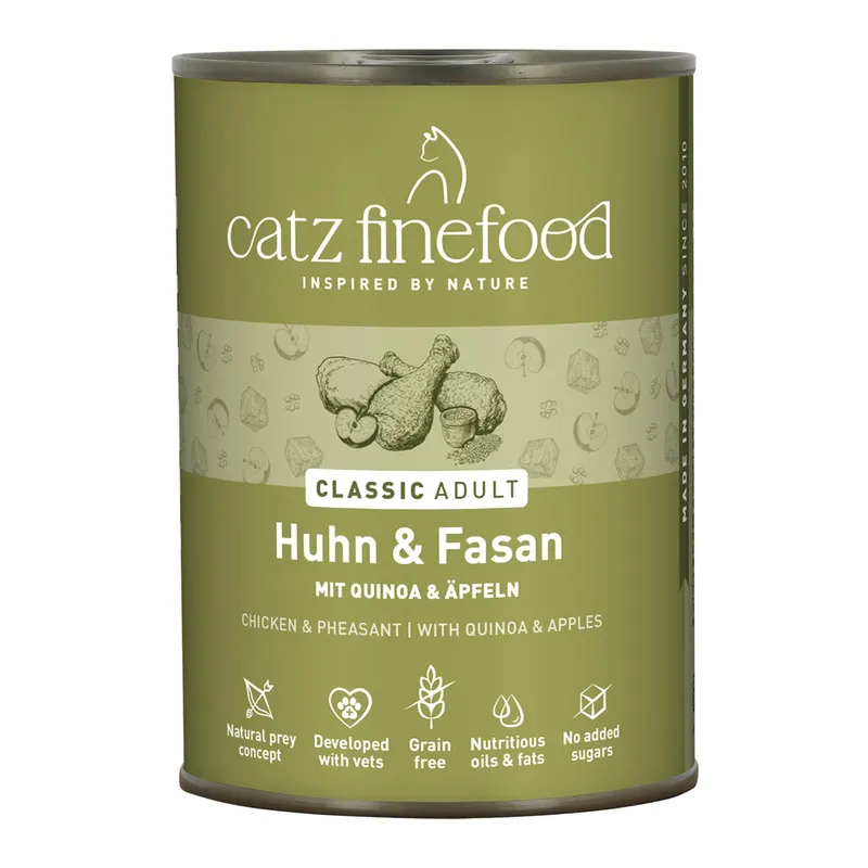 Korzystny pakiet catz finefood, 12 x 400 g - Kurczak z mięsem z bażanta