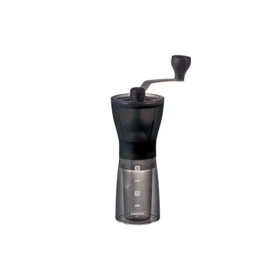 Młynek do kawy ręczny Hario Mini Mill Slim Plus - żarnowy, czarny