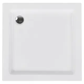 Brodzik prysznicowy ampay 80 x 80 x 5 cm biały