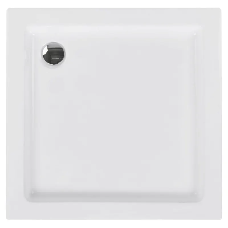 Brodzik prysznicowy ampay 80 x 80 x 5 cm biały