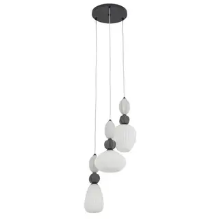 Lampa wisząca CORALS szklano-ceramiczne klosze gwint 3xE27 do salonu 11975 Nowodvorski