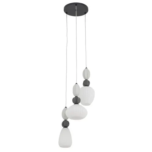 Lampa wisząca CORALS szklano-ceramiczne klosze gwint 3xE27 do salonu 11975 Nowodvorski