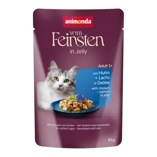 animonda Vom Feinsten Adult Raffinesse w galarecie, 24 x 85 g - Kurczak z łososiem