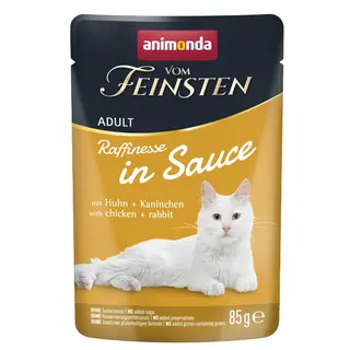 ANIMONDA Vom Feinsten Raffinesse in sauce Kurczak z królikiem - mokra karma dla kota - 85g