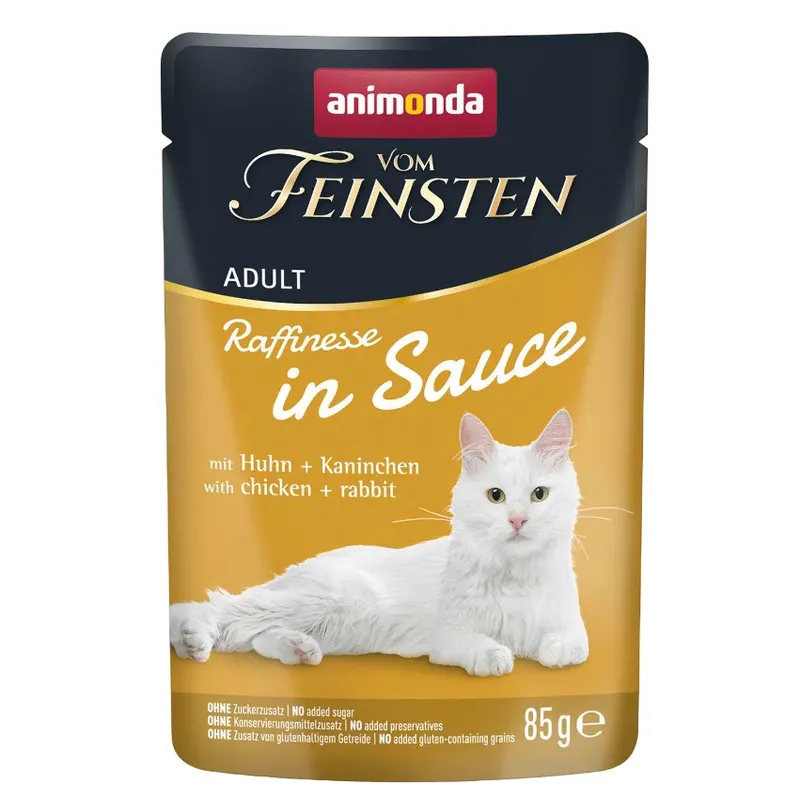 ANIMONDA Vom Feinsten Raffinesse in sauce Kurczak z królikiem - mokra karma dla kota - 85g