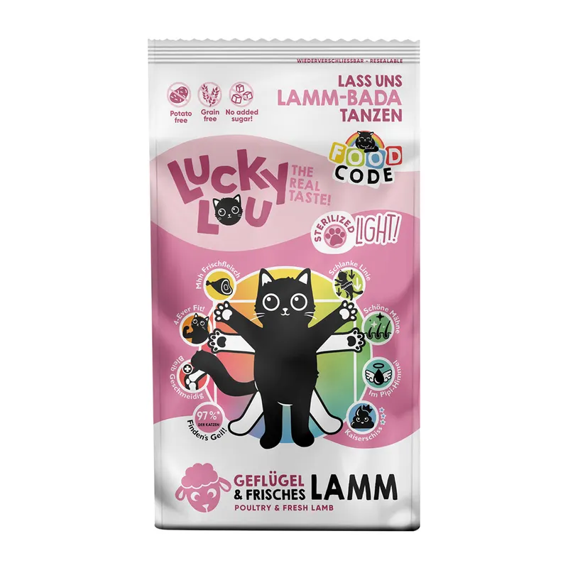 Lucky Lou Light, drób i jagnięcina - 340 g