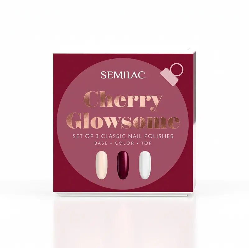 Semilac Zestaw Lakierów Klasycznych Cherry Glowsome