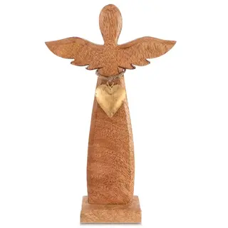 Figurka drewniana anioł MANGO 26 cm