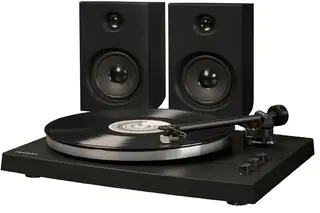 Gramofon z głośnikami 2-biegowy Przedwzmacniacz BT Crosley T150C BK