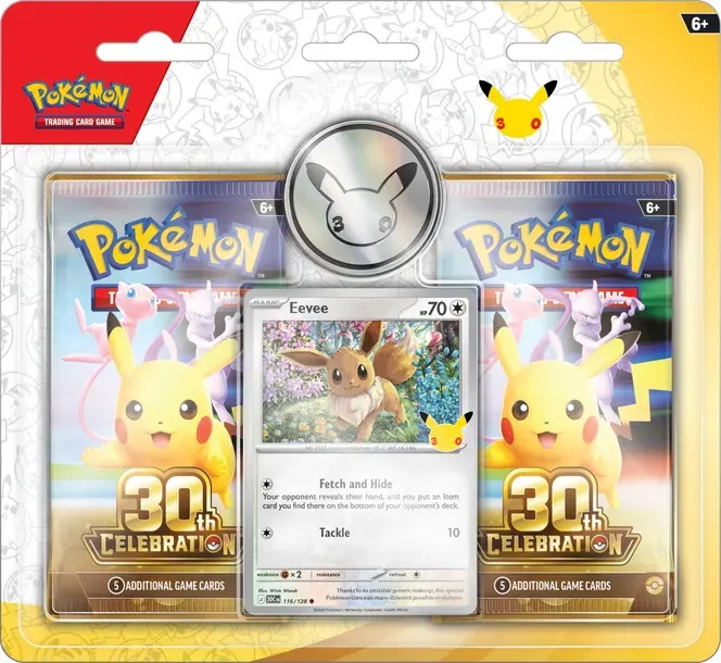 Zestaw kart Pokemon TCG: 30th Celebration - Eevee 2-Pack Blister