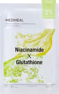 Mediheal Derma Synergy Wrapping Mask Niacinamide x Glutathione Oczyszczająca Maska w Płachcie