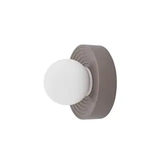 Kinkiet CLAY S 11750 Nowodvorski brązowy ceramiczny kinkiet ścienny z okrągłym kloszem G9 LED