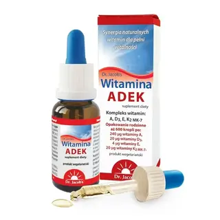 JACOBS ADEK Witamina A D3 E K2 MK-7 krople