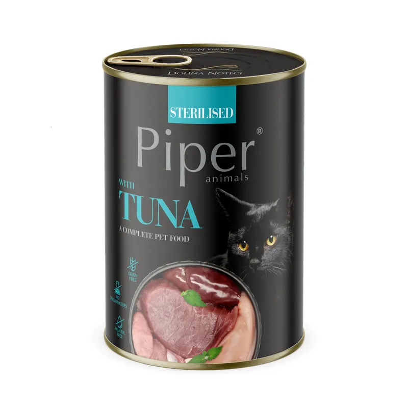 DOLINA NOTECI Piper Sterilised z tuńczykiem - mokra karma dla kota - 400g
