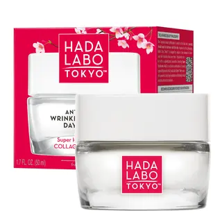 Hada Labo Tokyo Red przeciwzmarszczkowo-nawilżający krem do twarzy na dzień z 4 formami kwasu hialuronowego, kolagenem i retinolem 50 ml