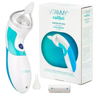 ELEKTRYCZNY ASPIRATOR DO NOSA ODCIĄGACZ KATARU NA KATAREK VITAMMY COLIBRI