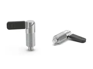 Trzpień ustalający D-42mm d2-M16x1,5mm d1-10mm z dźwignią, INOX