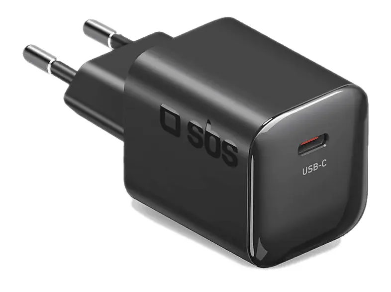 Ładowarka sieciowa SBS 20W GaN PD 3.0 USB-C Czarny