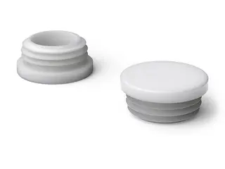 Zaślepka do profili okrągłych D-20mm, 1,0mm-2,5mm, kolor naturalny