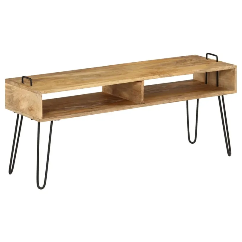 Szafka pod telewizor, lite drewno mango, 110 x 35 x 45 cm