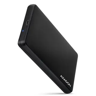AXAGON EE25-SLC Obudowa zewnętrzna plastikowa, bezśrubowa, USB-C 3.2 Gen 1 SATA 6G 2.5", czarna