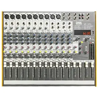 MIKSER ANALOGOWY AUDIO 16 KANAŁOWY USB BLUETOOTH PROFESJONALNY DNA ME-16FX