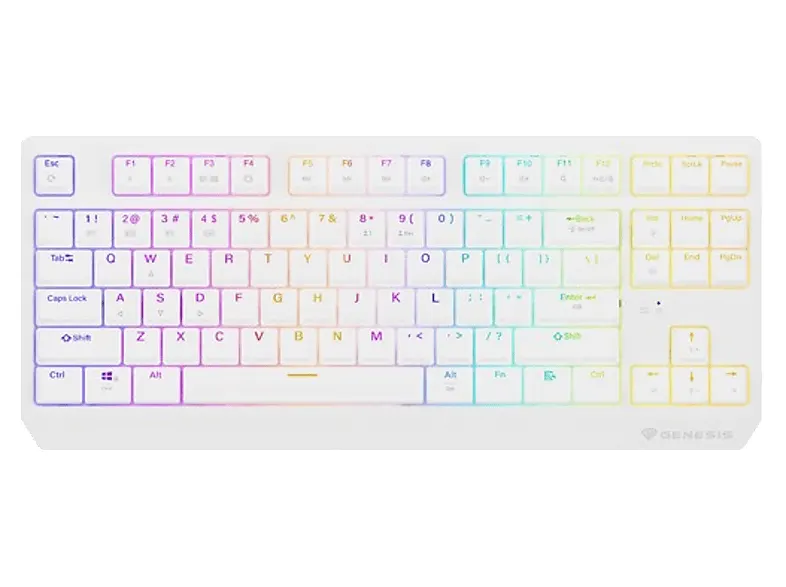 Klawiatura GENESIS Thor 230 TKL Outemu Red Biały